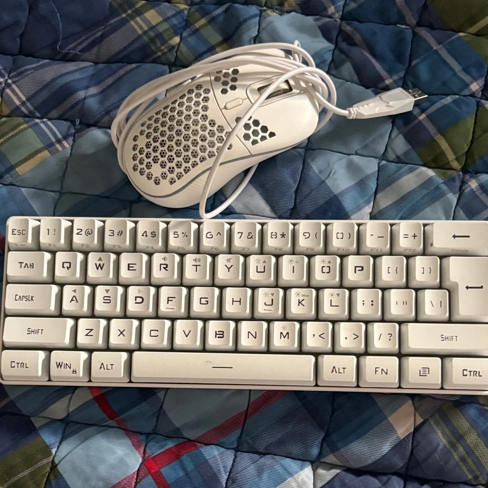 Sleek White Mechanical Keyboard